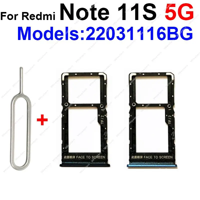 Bandeja de tarjeta Sim para Xiaomi Redmi Note 11 11S 11 Pro 4G 5G soporte de ranura para tarjeta SIM adaptador de tarjeta reemplazo del lector