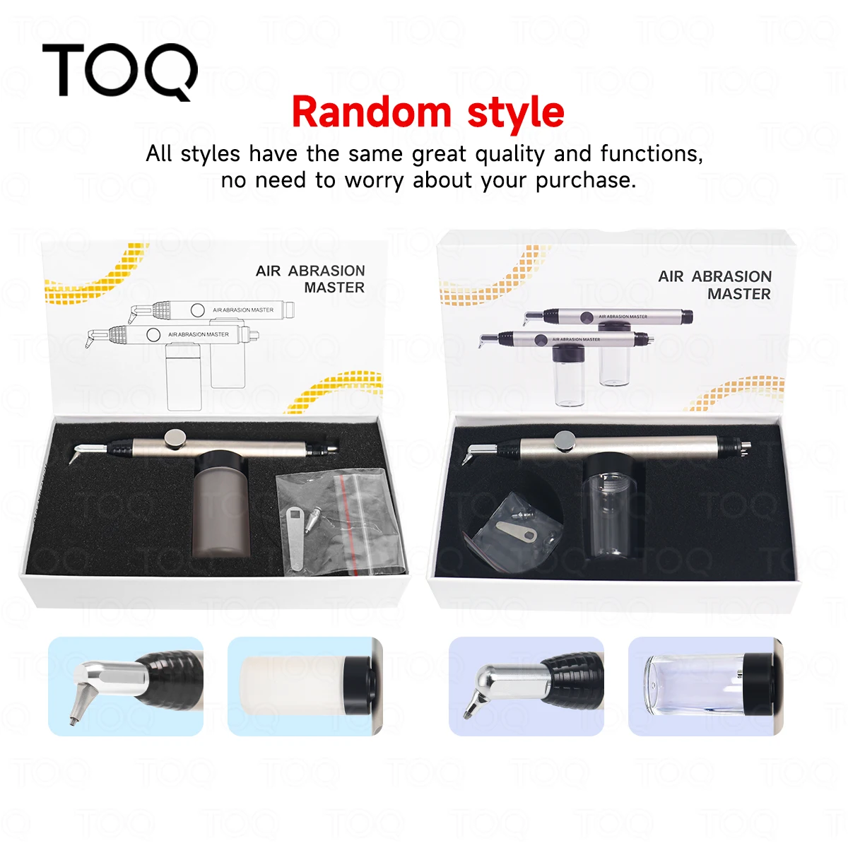 Microblaster de óxido de aluminio dental TOQ / Pulidor de abrasión de aire de alúmina / Lápiz blanqueador de dientes con arenado de 2/4 orificios