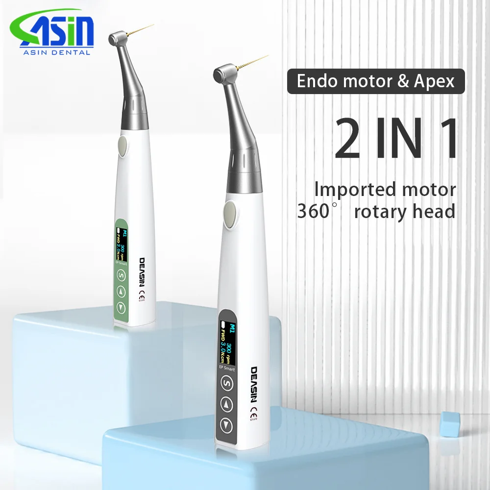 Motor Endodóntico Dental Inalámbrico 2 en 1 EP-Smart de Alta Calidad con Localizador de Ápice Integrado, Relación de Reducción 16:1, para Tratamiento de Conducto Radicular