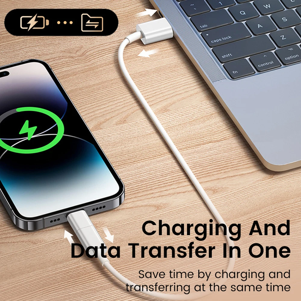 2 uds USB C a Lightning adaptador Lightning hembra a tipo C macho convertidor conector de carga de alta velocidad para iPhone 15 16