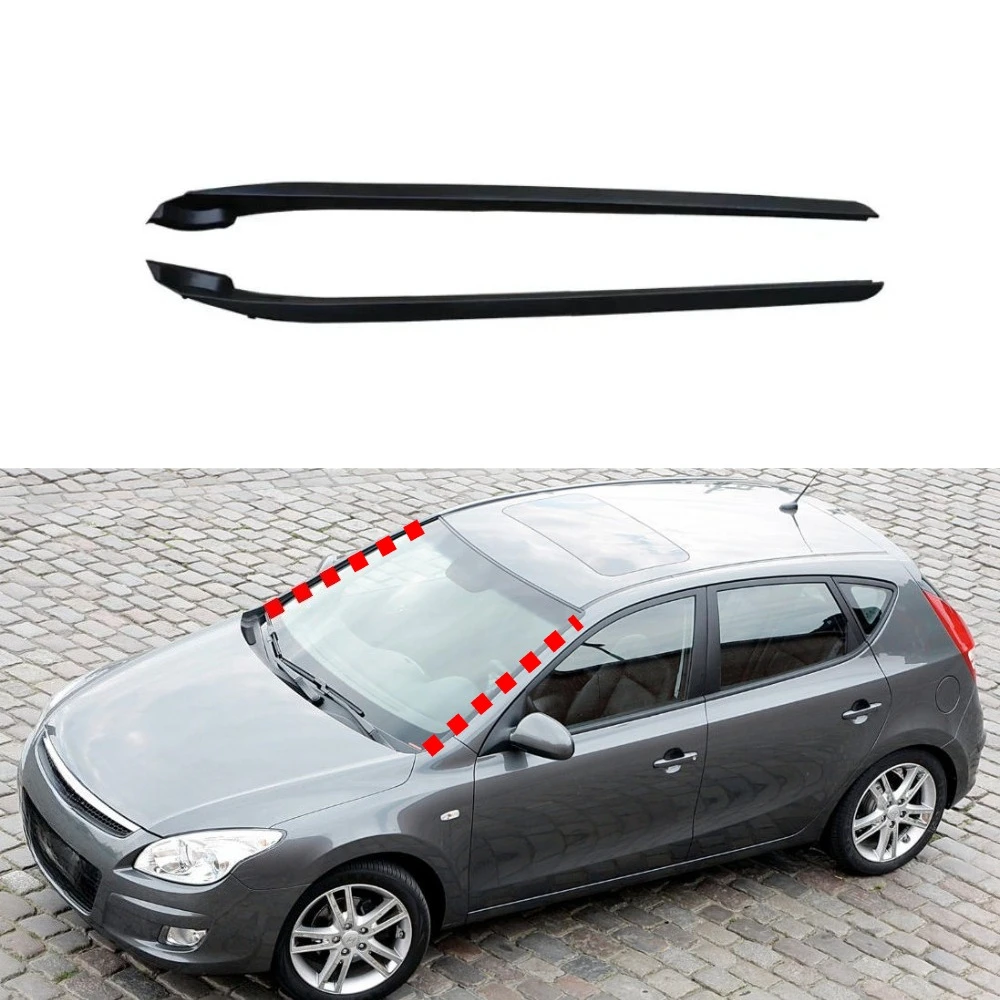 1 par de molduras de guarnición de parabrisas delantero para Hyundai I30 2009-2010, sello de burlete no para Hyundai Cw 86131-2L000 86132-2L000