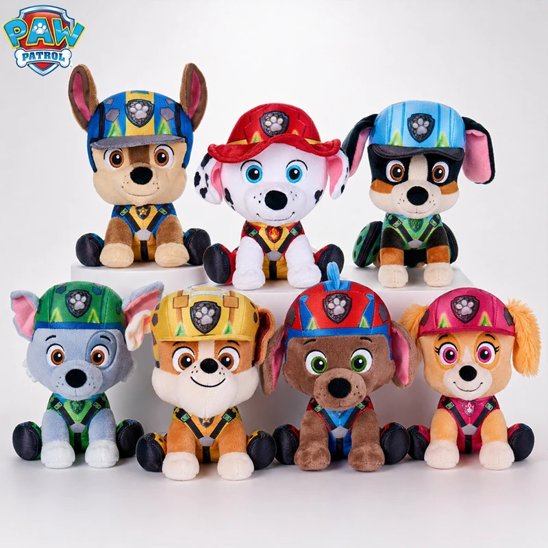 Peluche Oficial de PAW Patrol: La Gran Película 3, Rex, Skye, Chase, Everest con Bufanda y Gorro, para Niños de 1 Año en Adelante, 6 Pulgadas (15.2 cm)