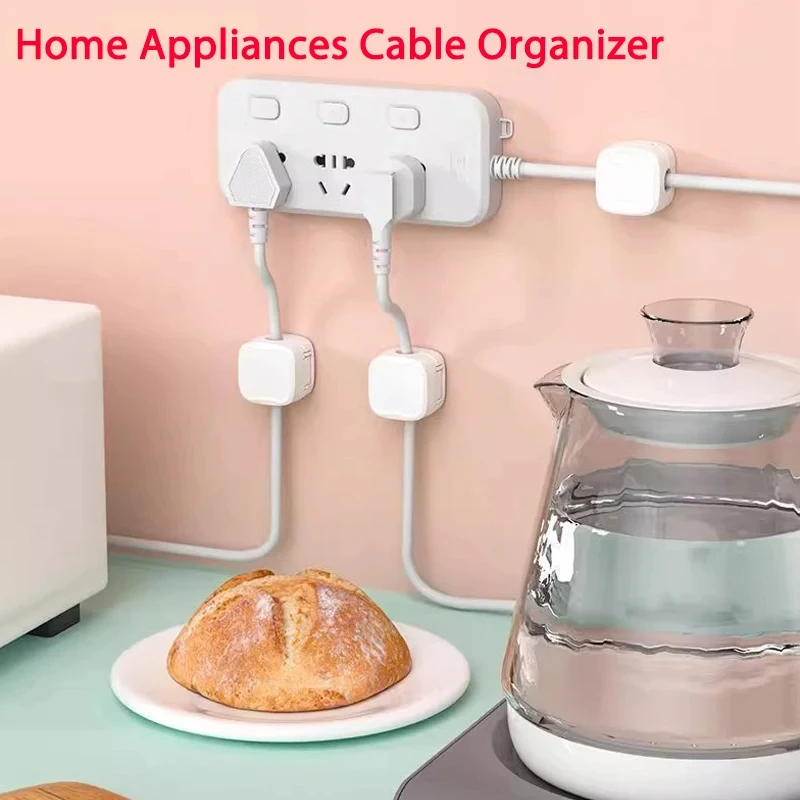 Soporte de Cable con Clip magnético, organizador de cables adhesivo para gestión debajo del escritorio, para el hogar y la Oficina