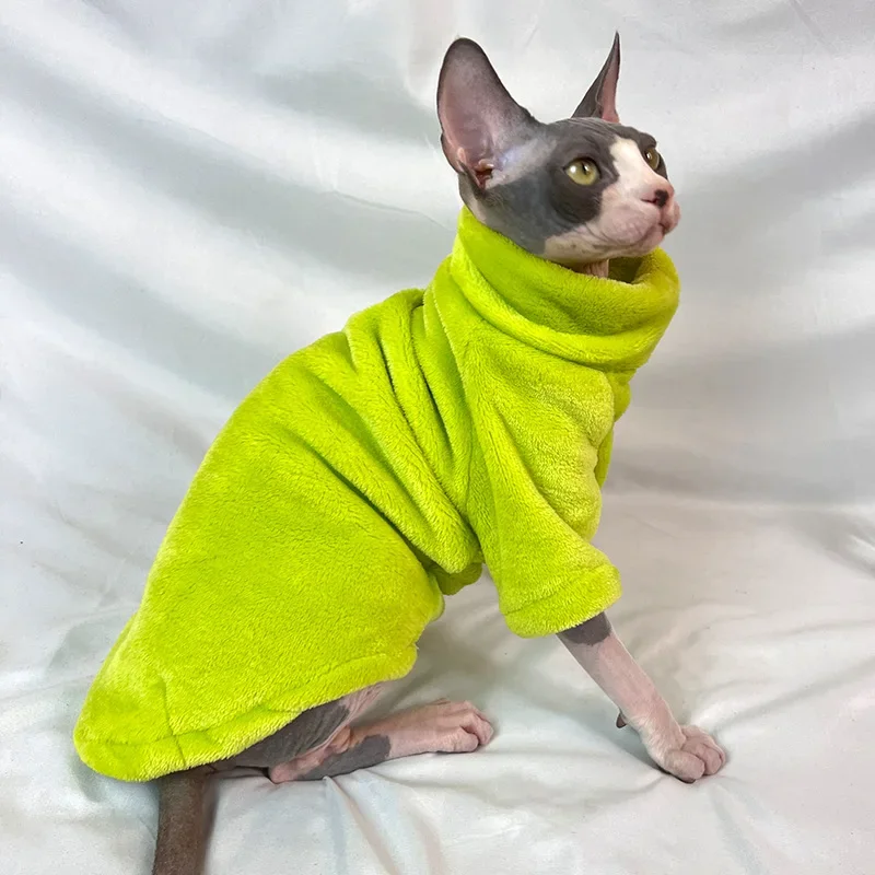 Ropa de moda para gatos, suéter para gatos Sphynx, ropa para gatitos, Sudadera con capucha para perros, ropa para gatos Sphinx, monos para mascotas