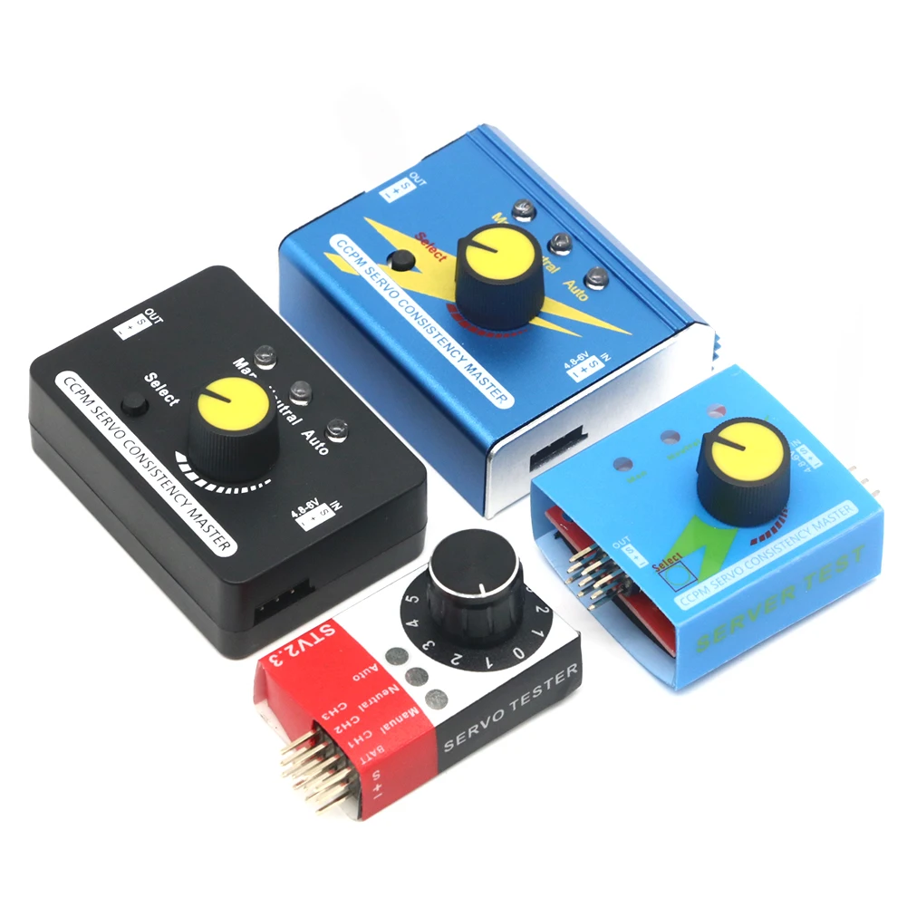 Probador de servo Digital/probador de consistencia ESC Medición del engranaje de dirección para FPV RC helicóptero avión coche Servo probador herramienta