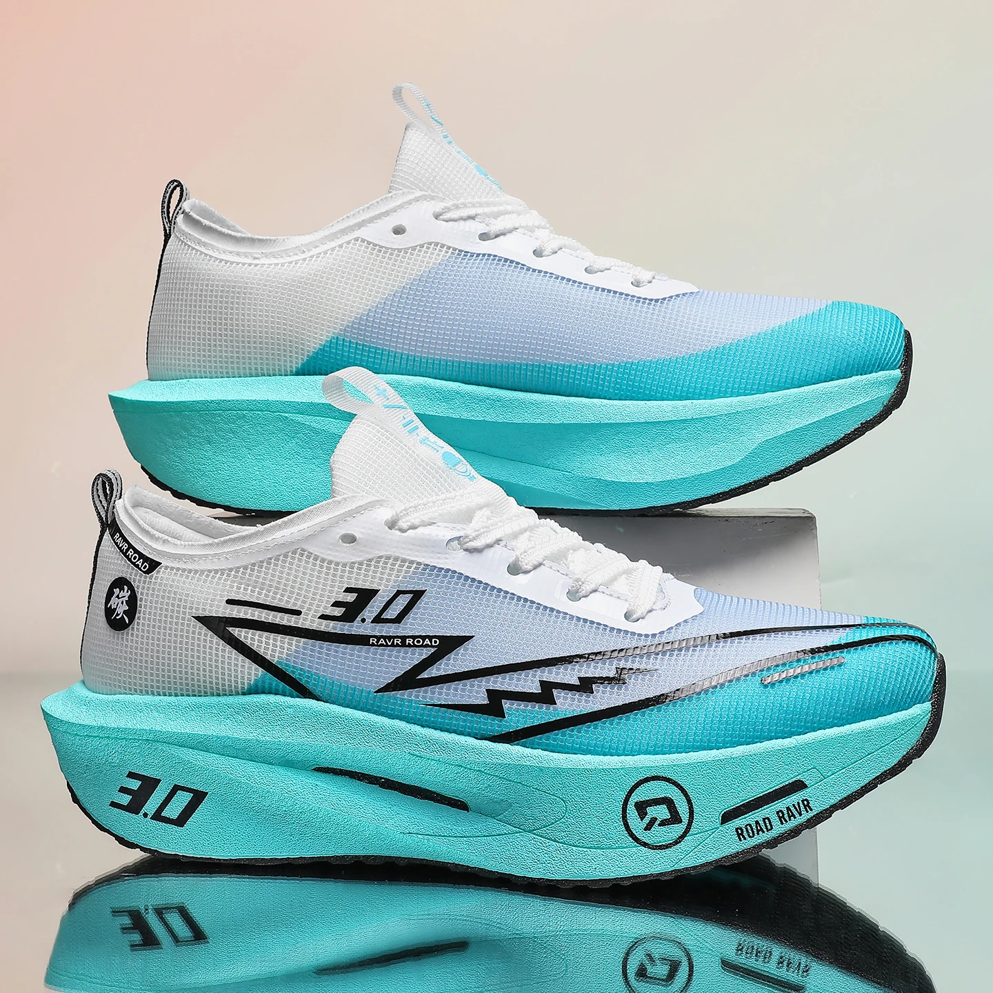 Zapatillas para correr para hombre, zapatillas deportivas para maratón con placa de carbono, transpirables, ligeras, antideslizantes, cómodas, atléticas, para mujer