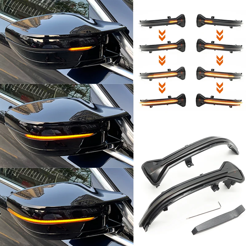 Lámpara de luz secuencial de espejo lateral de señal de giro dinámica LED para BMW G38 G12 G20 G30 G31 G14 G15 G11 G12 M5 F90 5 6 7 8 3 Series