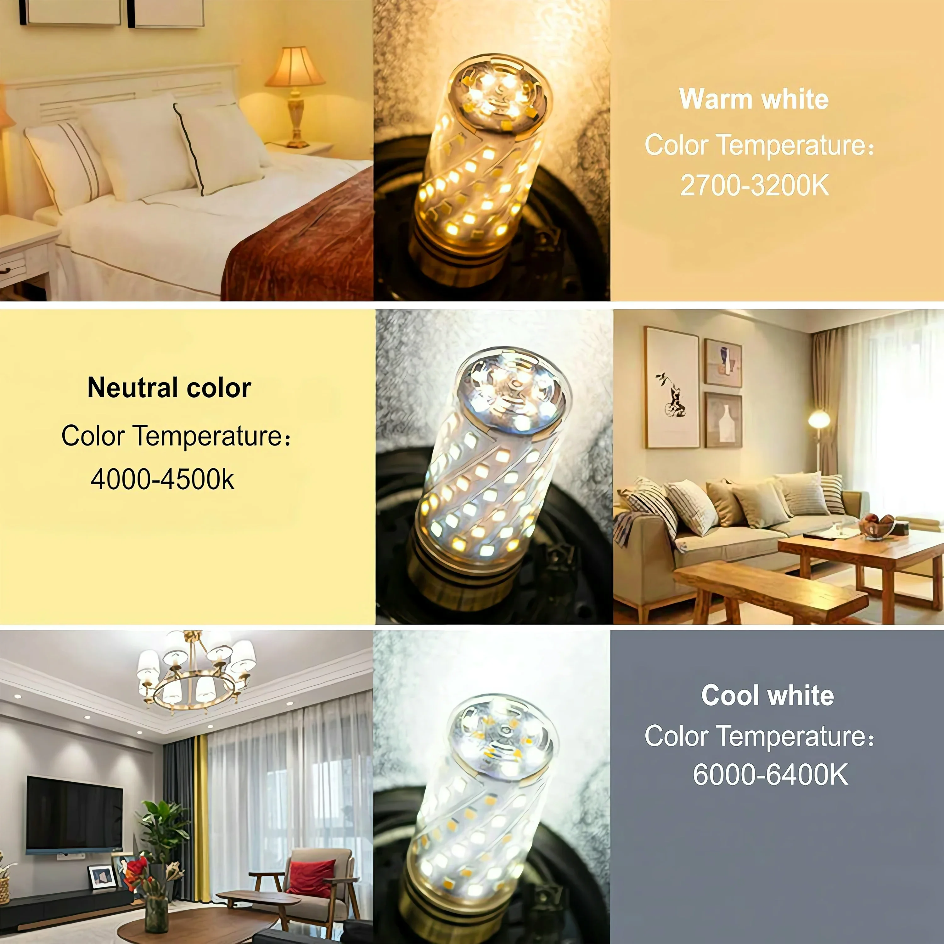 4 Uds. Bombillas LED de maíz de bajo consumo E14 E27 85-265V 12W 16W sin parpadeo SMD2835 iluminación del hogar decoración de luz interior bombillas brillantes