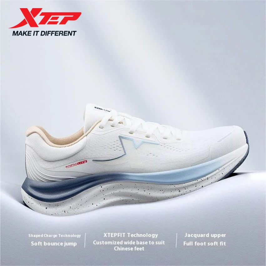 Xtep QINGYUN LITE Zapatillas para correr profesionales para hombre 2025, zapatillas ligeras con amortiguación resistente al desgaste para primavera 975219110056