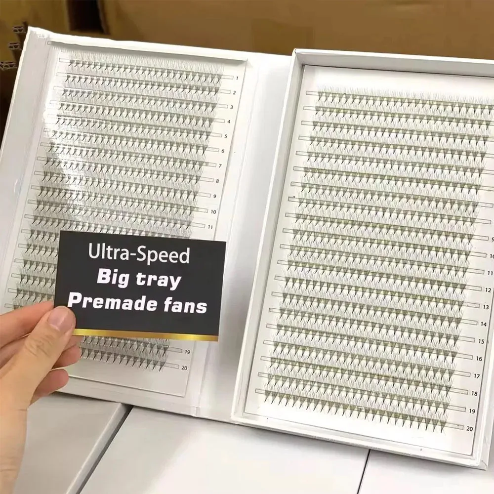 2D-16D 1600/880 ventiladores PBT híbridos prefabricados ventiladores de pestañas vástago puntiagudo afilado ventiladores sueltos raíz delgada XL bandeja extensión de pestañas