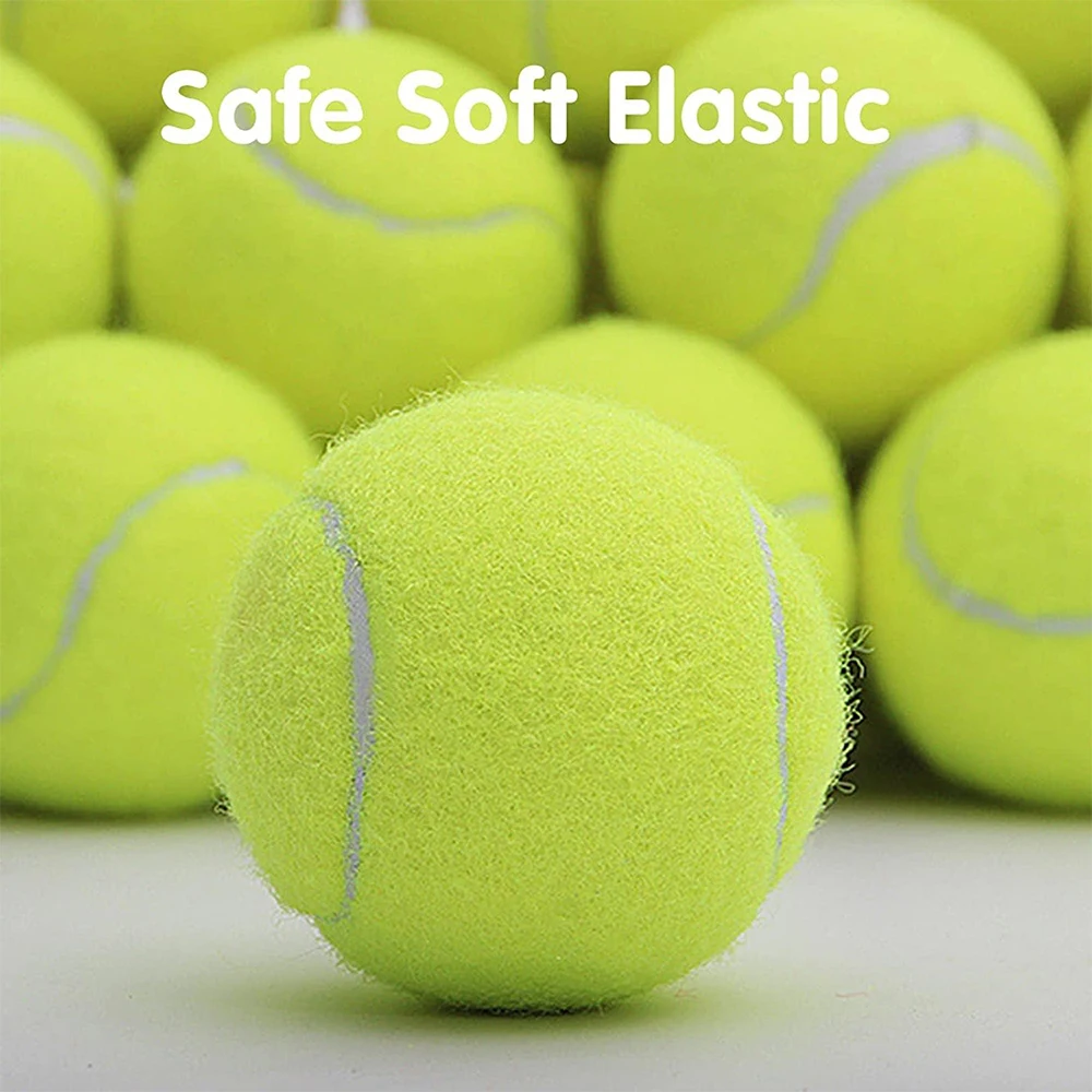 6 PCS Lanzador de Pelotas de Tenis de 5cm DogElastic Lanzador Profesional de Pelotas de Tenis Juguetes Portátiles Sólo Pelotas No Máquinas