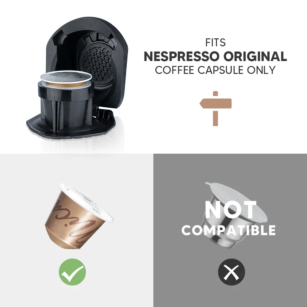 Adaptador de cápsula de café reutilizable recargable para conversión de cápsulas de café Dolce Gusto Compatible con la máquina Genio S Piccolo XS