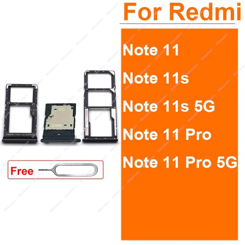 Bandeja de tarjeta Sim para Xiaomi Redmi Note 11 11S 11 Pro 4G 5G soporte de ranura para tarjeta SIM adaptador de tarjeta reemplazo del lector