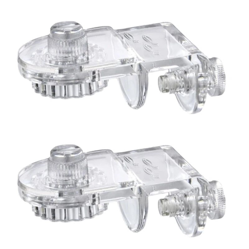 Accesorio de mamparo para pecera, soporte de abrazadera de red antisalto, Clip fijo transparente acrílico, Clips de cubierta para acuario, accesorios para acuario