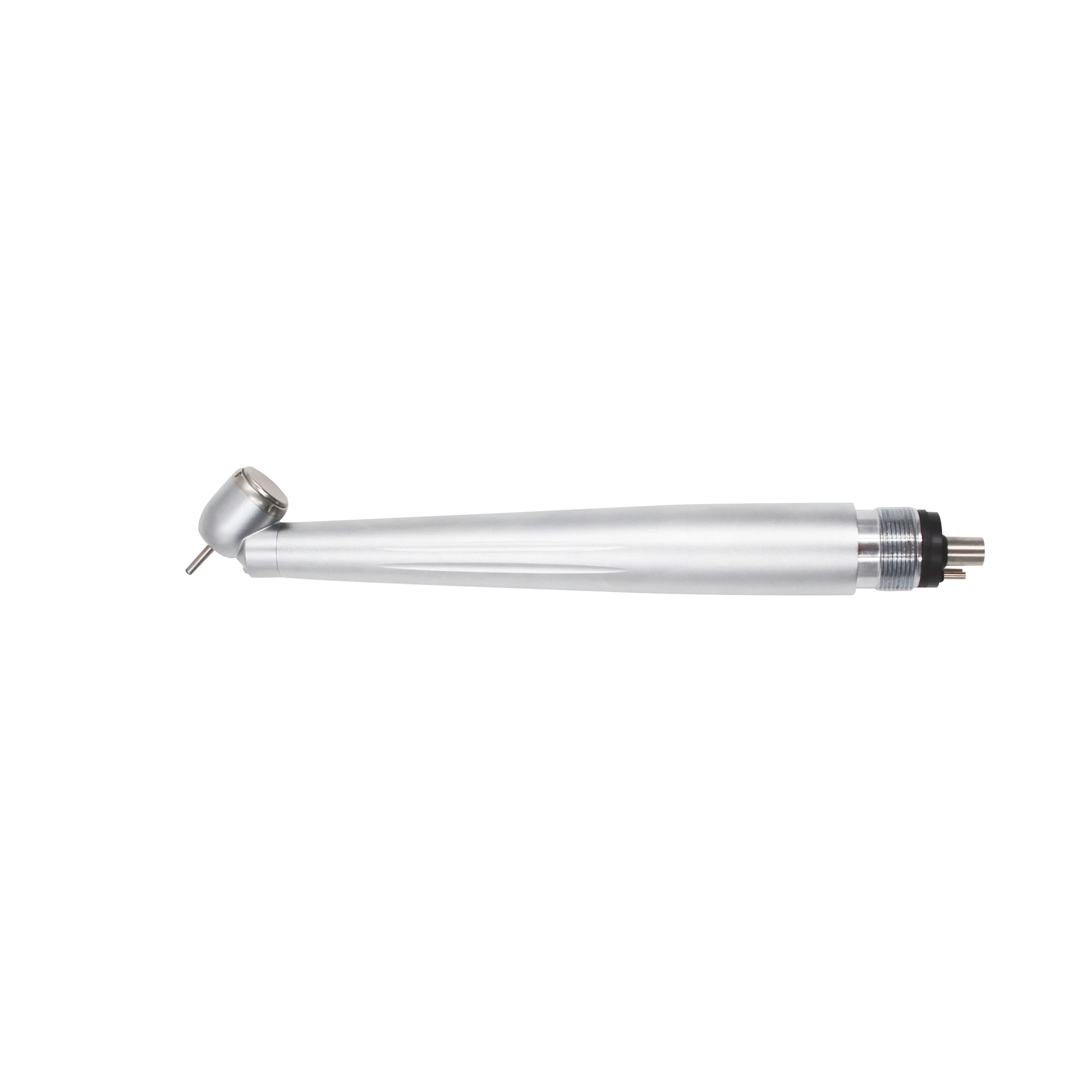 Pieza de mano dental de alta velocidad con LED, 45 grados, generador eléctrico integrado, botón pulsador, cabezal pequeño, pulverización de agua individual, 2/4 orificios