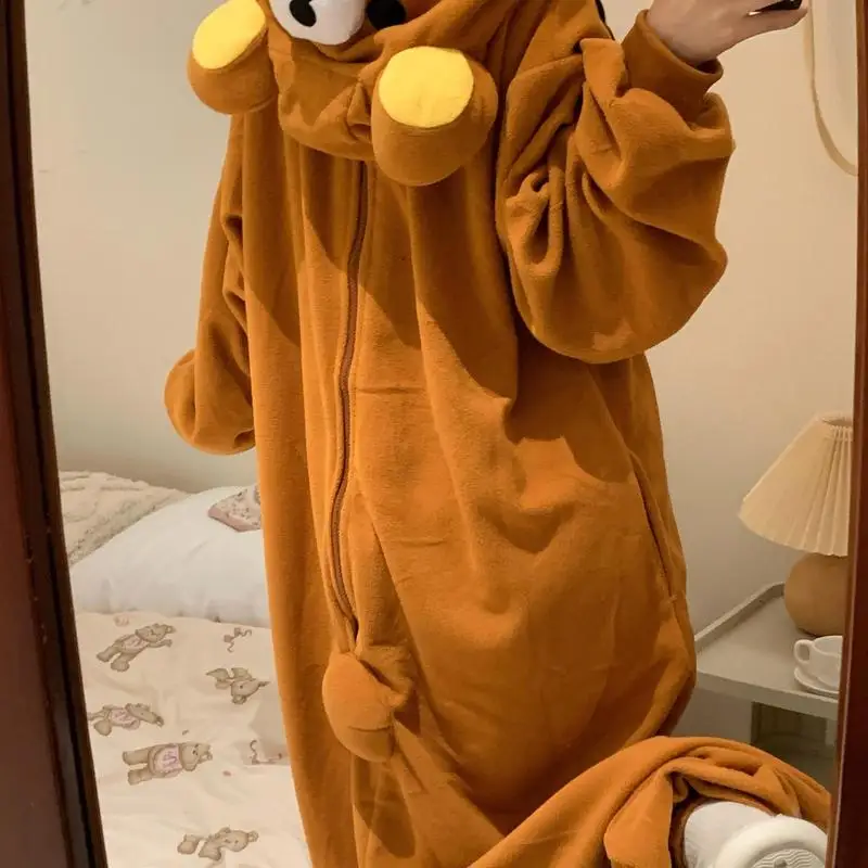 Pijama Kigurumi de Oso Rilakkuma Kawaii para Adultos, Mono de Anime, Pijama de Personaje de Dibujos Animados Kawaii, Pijama de Anime
