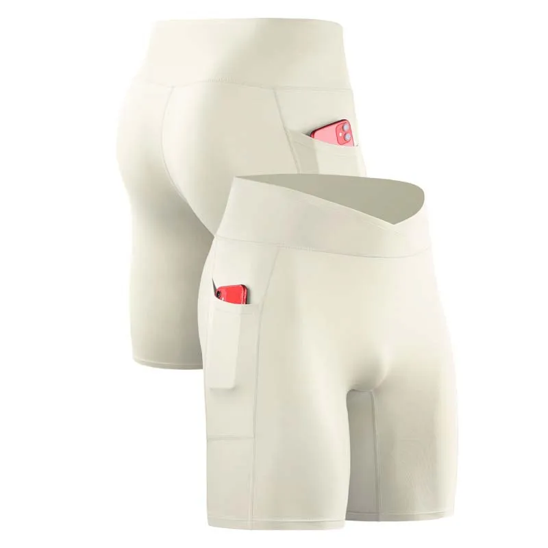 Pantalones cortos para correr al aire libre para hombre, mallas de compresión con bolsillo para gimnasio, ejercicio, Fitness, baloncesto, senderismo, entrenamiento, deporte, fútbol, 15