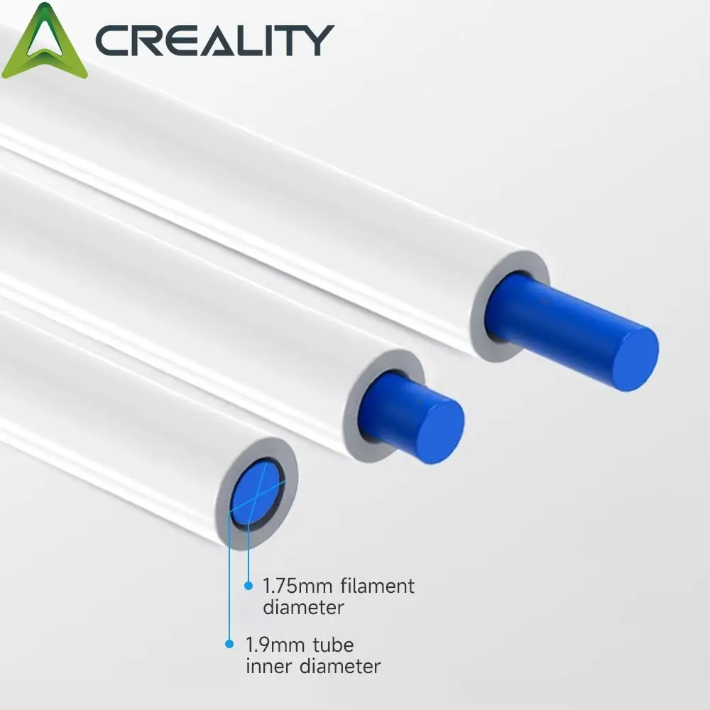 Creality-Tubo de impresora 3D, 1M, 2M, PTFE, tubo Bowden, actualizaciones para filamento de 1,75mm, serie Ender CR