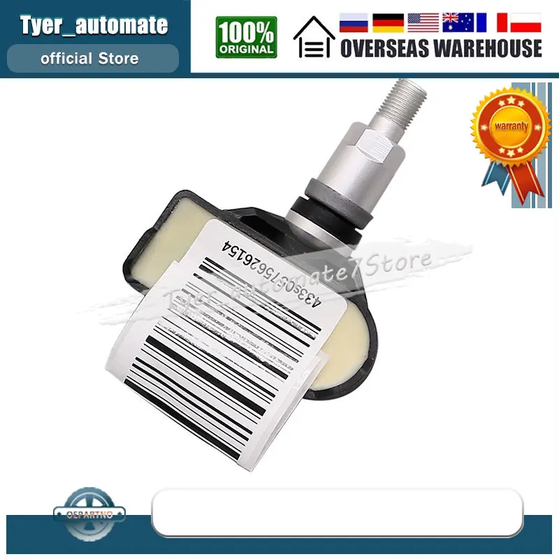 Para BMW 5 F10 6 F12 7 X3 F25 7 Z4 E89 MINI Roadster R59 ROLS ROYCE Ghost TPMS Sensor de monitoreo de presión de neumáticos 433Mhz 6798872