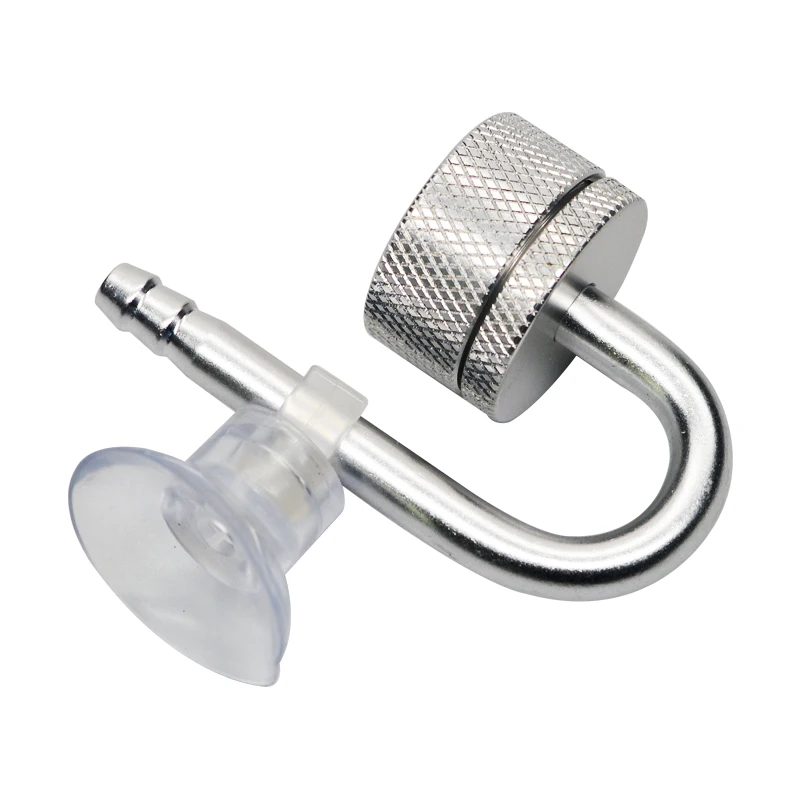 Difusor de CO2 para acuario con ventosa, atomizador de burbujas de CO2, Reactor, regulador de solenoide, atomizador, equipo de CO2 para acuario