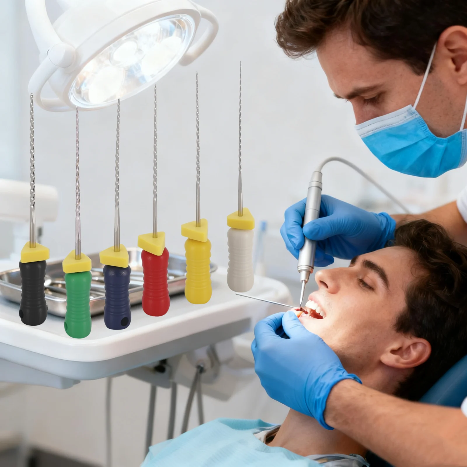 10 paquetes Dental endodoncia de acero inoxidable H/K/R-FILES Endo raíz Canal archivo escariador rotativo archivos de uso manual