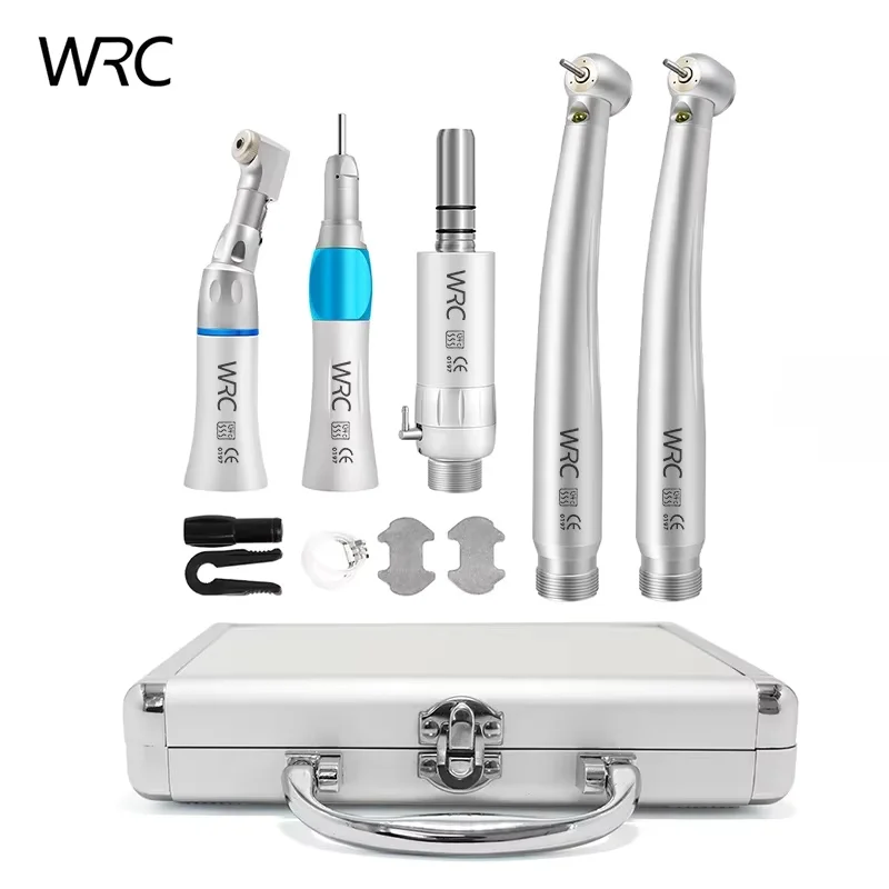 Kits de juegos de piezas de mano dentales, LED Dental, kits de piezas de mano de alta velocidad y baja velocidad, pieza de mano con orificio 2/4 M4/B2