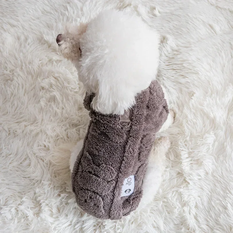 Jersey cálido de invierno para cachorros y gatitos, ropa de lana suave para perros, ropa para mascotas para perros pequeños, ropa para Chihuahua Bulldog, suéter para perros