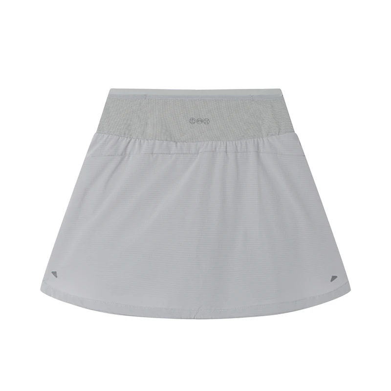 Li-Ning Faldas cortas para correr para mujer AT DRY, ajuste regular, cómodas, transpirables, de color sólido, faldas cortas deportivas ASKV022