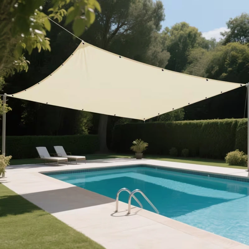 Lona de Sombra 2x3/3x4/4x5/M, Impermeable, para Exteriores, Jardín, Terraza, Protección UV, para Fiestas, Piscina, Camping
