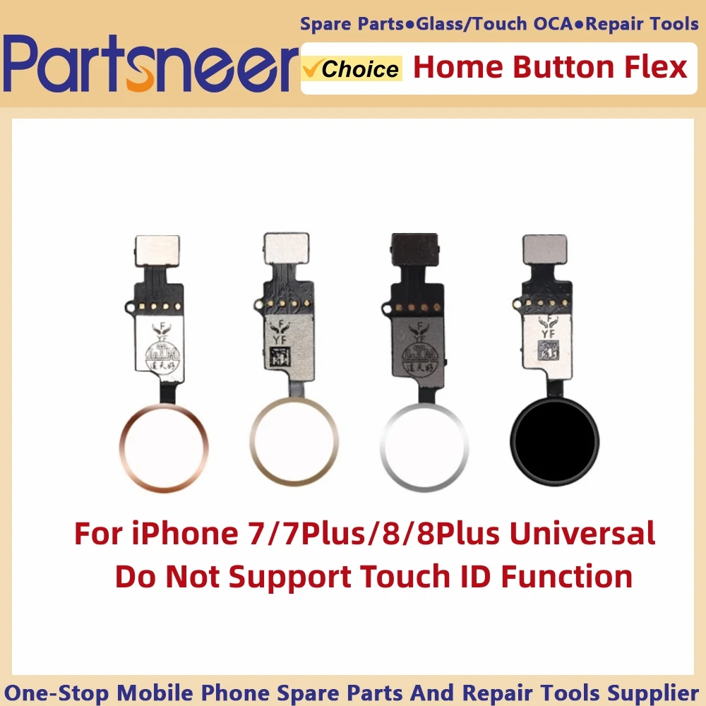 Reemplazo de huellas dactilares del botón de inicio para iPhone 5 5S 5SE 6 6Plus 6S 6SPlus 7 7Plus 8 8Plus Universal Home Buttono