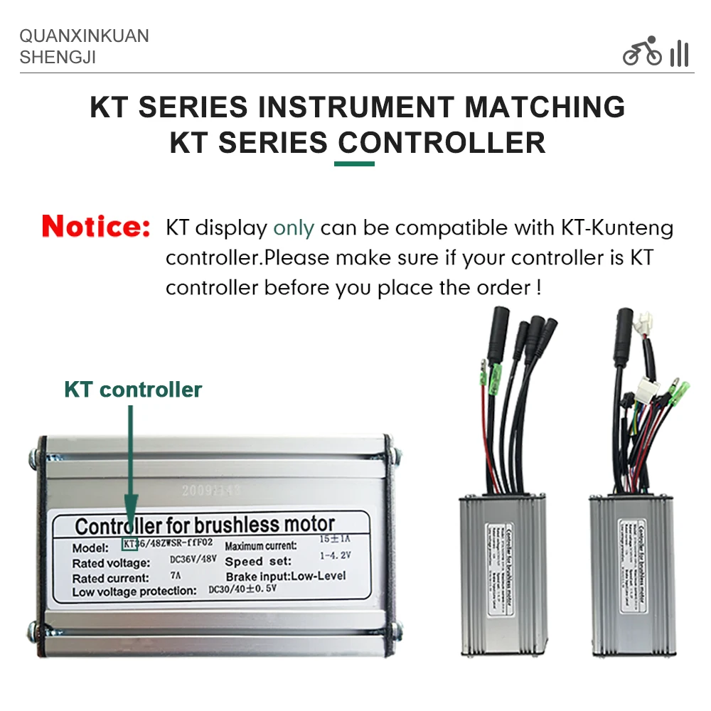 Pantalla KT-LCD7U con pantalla USB, enchufe SM/impermeable, 24V, 36V, 48V, para kit de conversión de bicicleta eléctrica