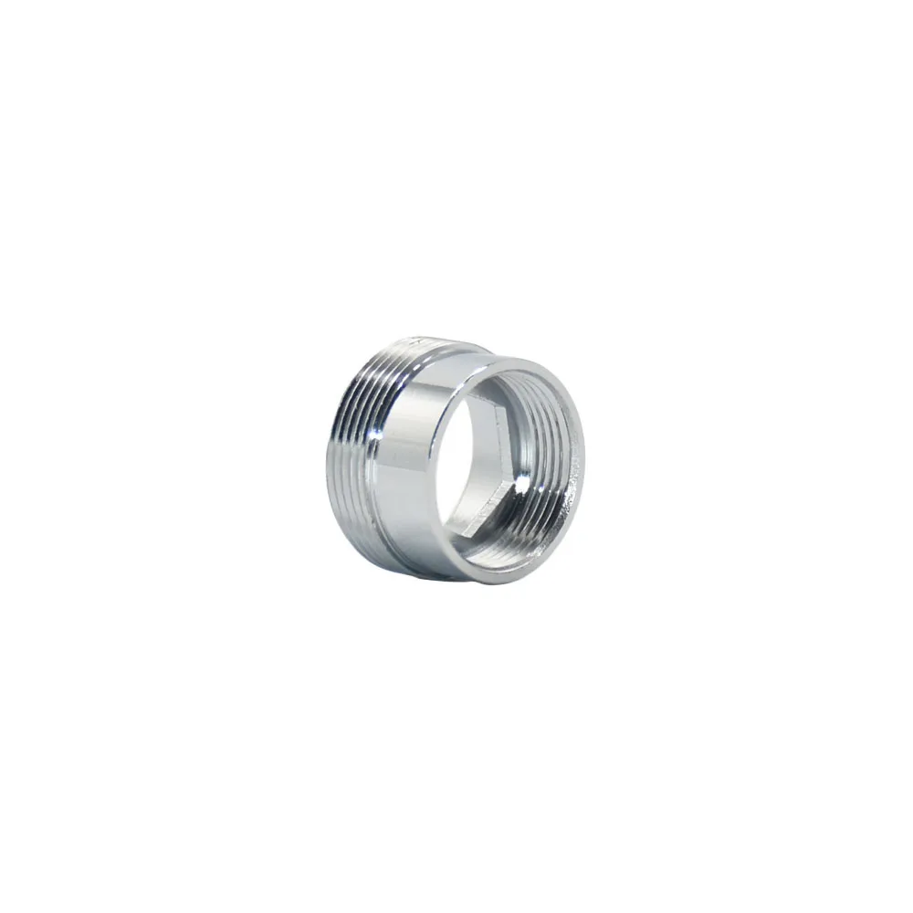 Acoplador de grifo de agua de latón M22 a M16 M18 M20 M24 M28 conector de rosca accesorios plateados para burbujeador cocina y baño