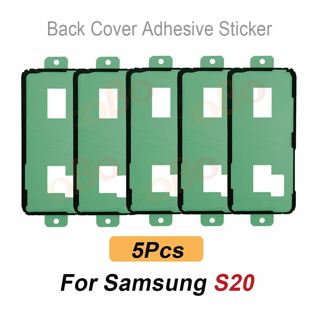 5 Adhesivos de Sellado Impermeables para la Cubierta Trasera del Samsung S20 S21 FE S22 Plus Ultra Series, Pegamento de Reparación para la Carcasa Trasera
