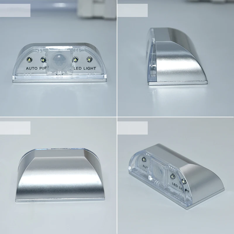 Lámpara LED inteligente con forma de cerradura, lámpara con Sensor de cerradura de puerta, Detector de movimiento automático con pilas para cocina, pasillo y escalera