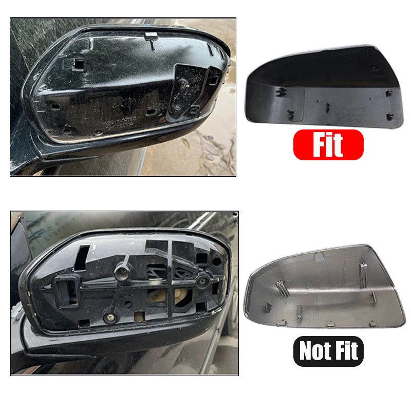 Cubierta de Espejo Retrovisor Lateral para Honda Accord Sedan 2003-2007, Color Negro, Modelo Asiático, Repuesto de la Tapa del Espejo Retrovisor