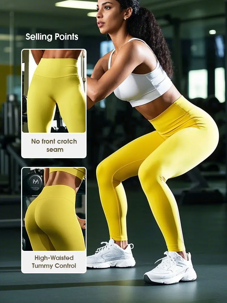 Pantalones de yoga de cintura alta de verano: mallas de entrenamiento de secado rápido elásticas en 4 direcciones para correr, ciclismo, gimnasio, fitness