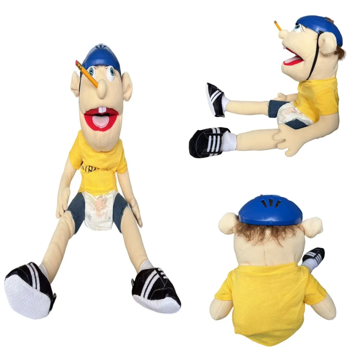 Marioneta de mano grande de 60cm para niño, muñeco suave para niños, accesorios de fiesta, muñeco de Navidad, juguetes de peluche, marioneta, regalo para niños, 2024