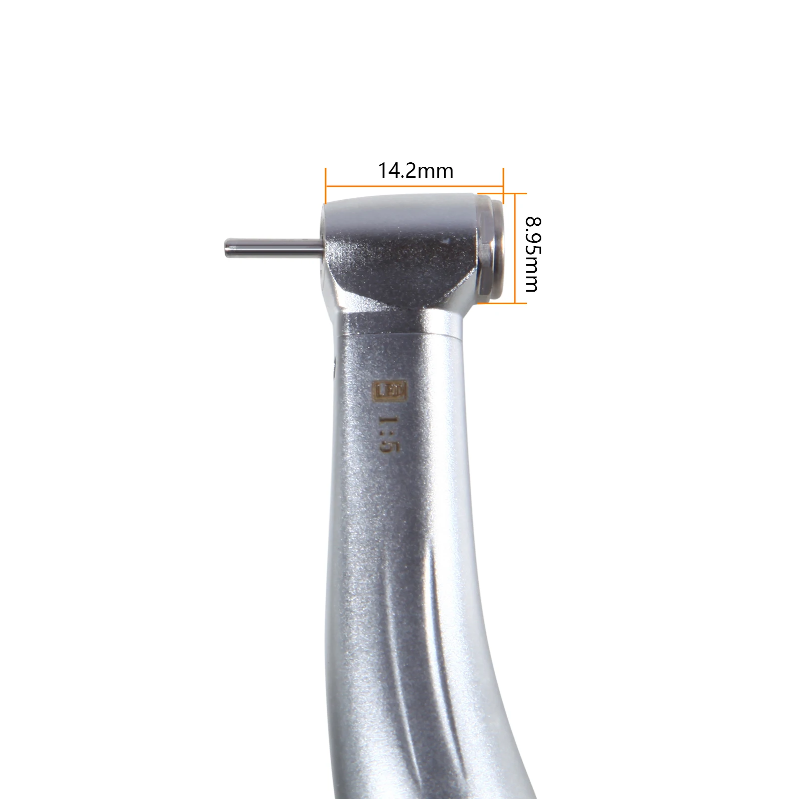 Pieza de mano Dental con relación 1:5, pulsador de fibra óptica LED, contraángulo, 4 pulverizadores, Autochuck para Motor eléctrico NSK KAVO