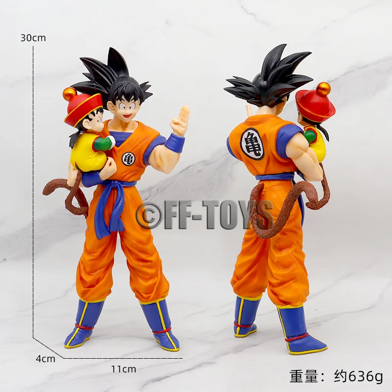 Figura de Anime Dragon Ball Son Goku con Gohan, Figura de Son Goku de 30 cm, Figuras de Acción de PVC, Colección de Modelos de Juguetes, Regalos