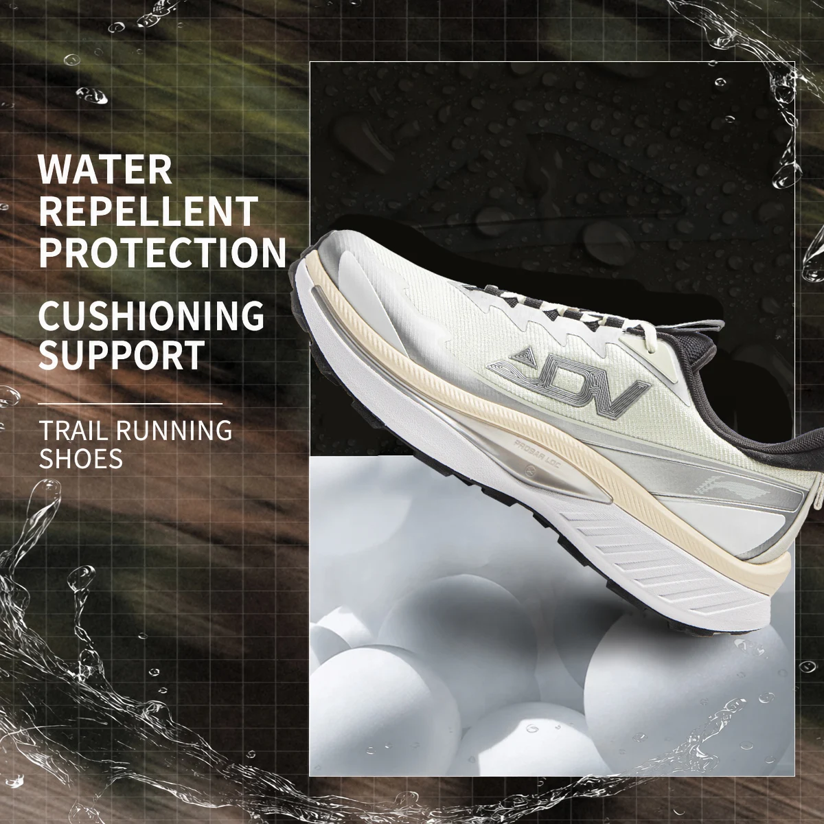 Li-Ning BEN XIAO - Zapatillas de trail running para hombre, repelentes al agua, transpirables, con soporte estable, para deportes de montaña, ARNV015