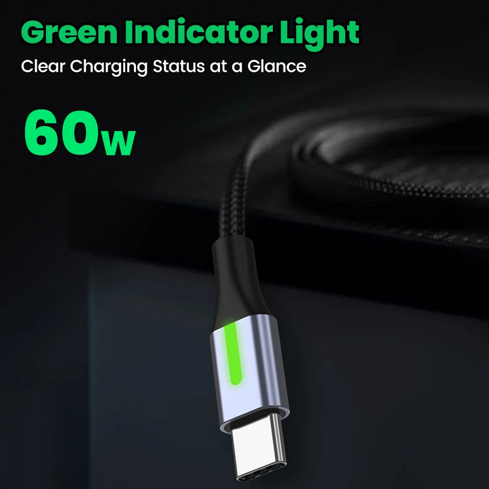 0,25 M 0,5 M Cable corto USB C a USB C 60W USB A a tipo C Cable de carga rápida para iPhone 15 16 Samsung portátiles iPad Power Bank
