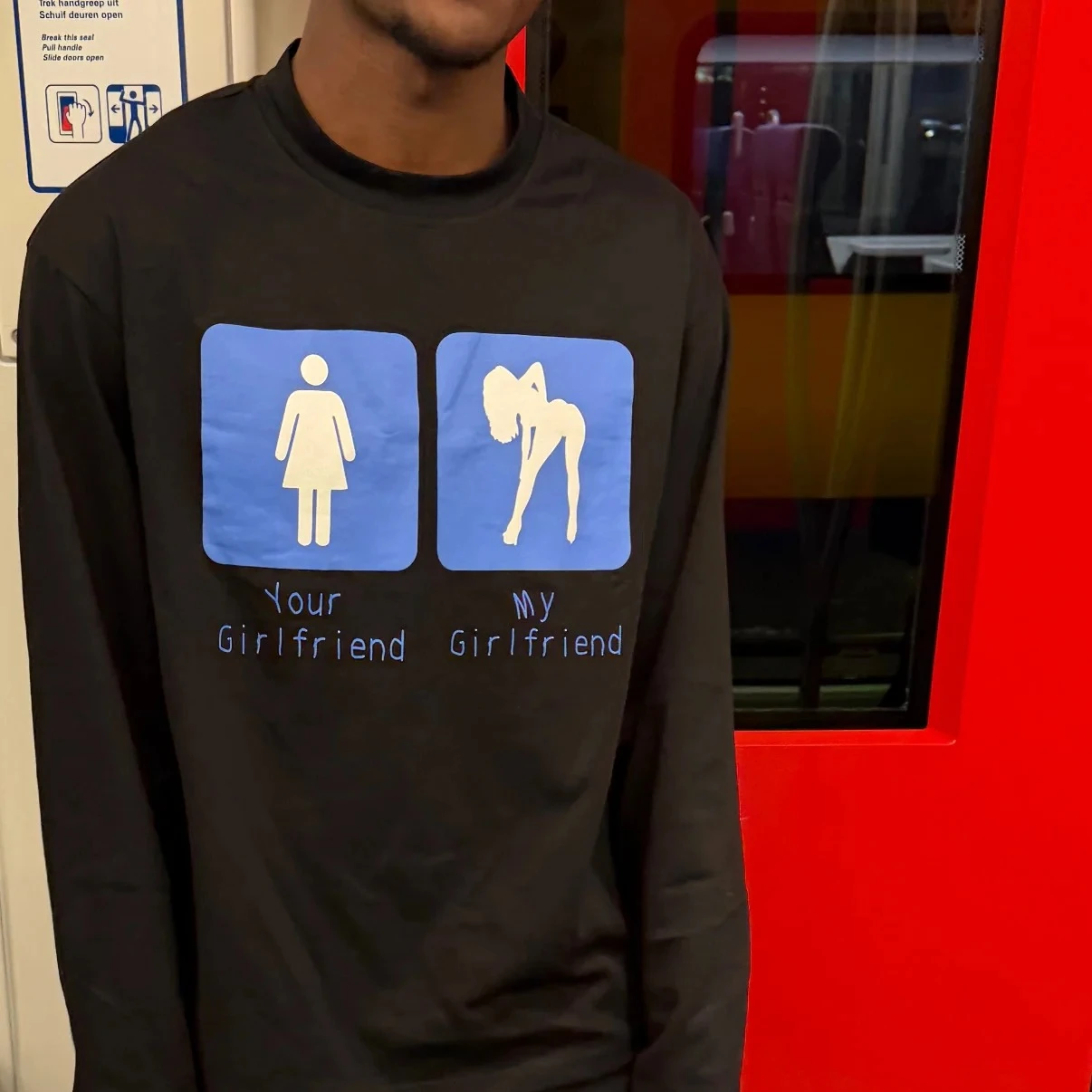 Sudadera de punto de manga larga con cuello redondo estilo Y2K Harajuku, retro, unisex, para streetwear, con la frase 'I Only Want Baddies'