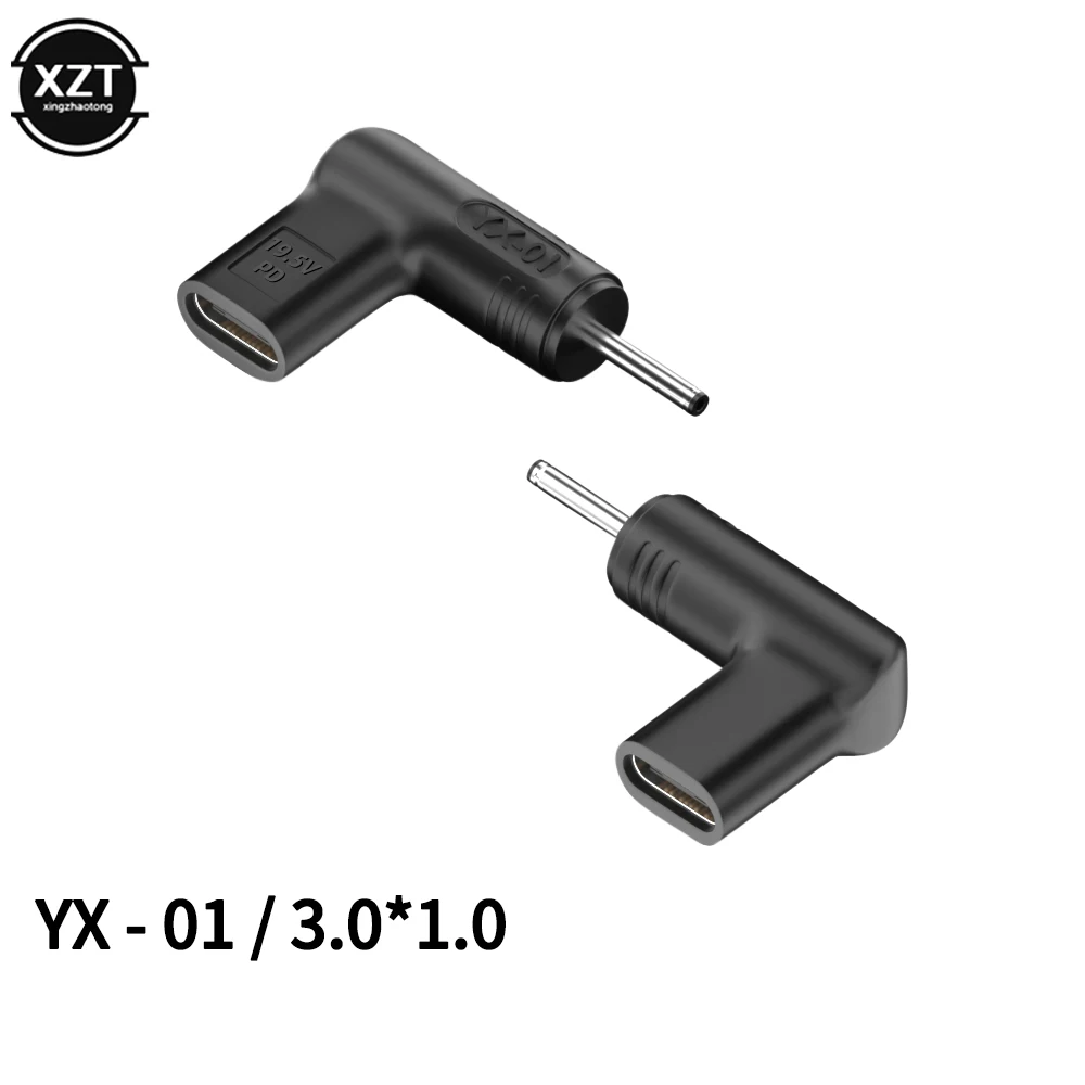 Conector adaptador de corriente para ordenador portátil, 20V, 100W, enchufe CC, USB tipo C hembra a CC macho, convertidor para Hp, Dell, Asus, Acer, Lenovo Notebook
