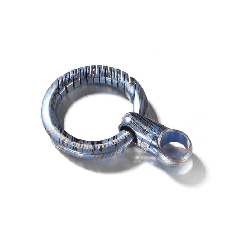 Titanio 360 °   Llaveros giratorios, llavero de 32MM, llavero de titanio Multicolor, accesorios EDC, herramienta para exteriores