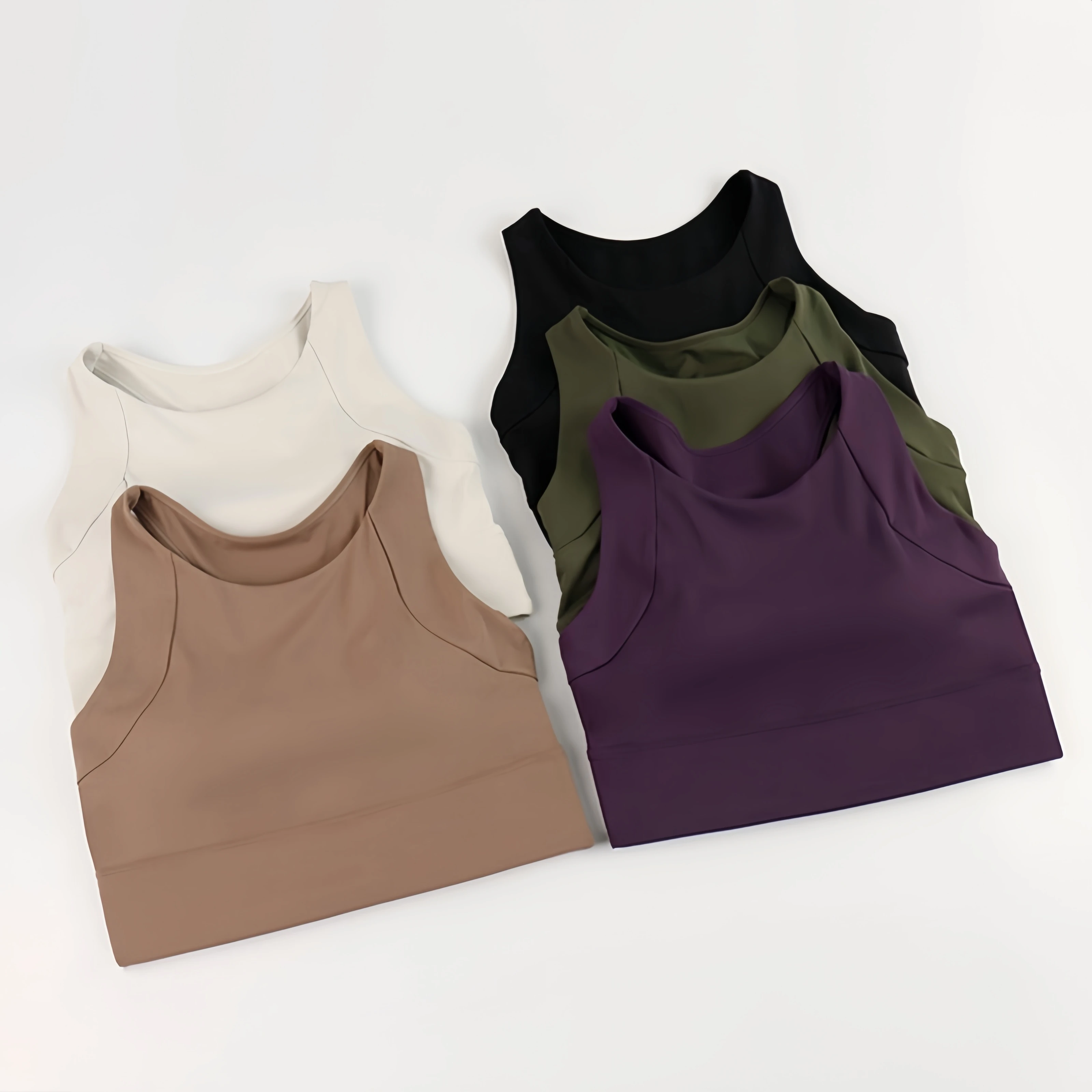 Tops cortos deportivos antigolpes de alta resistencia para mujer, chaleco de Yoga con almohadillas integradas, sujetadores de gimnasio para correr y Fitness de alto impacto