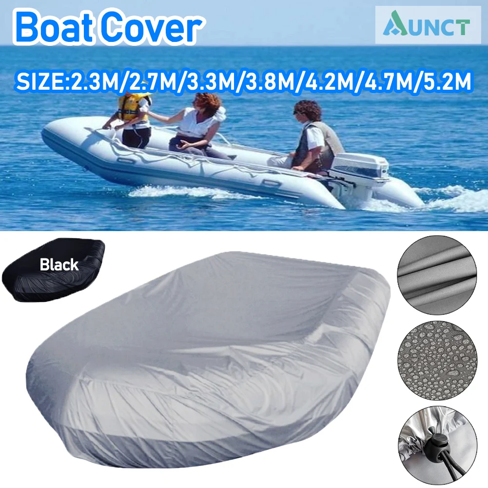 Cubierta para barco marino en forma de V, impermeable, a prueba de polvo, AntiUV, lluvia, nieve, bote inflable, pesca, barco de goma, cubierta Universal para Kayak