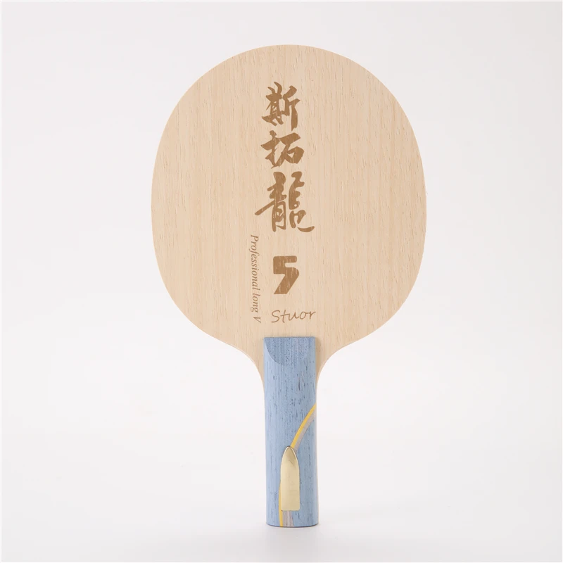 Stuor Long 5 hoja de tenis de mesa interior de carbono raqueta de tenis de mesa paletas de Ping Pong fibra de carbono ataque profesional incorporado