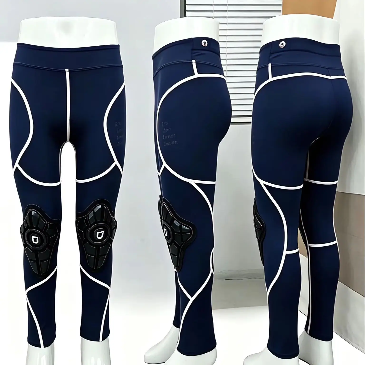 Pantalones de ciclismo con rodilleras para hombre, pantalones largos transpirables de secado rápido para competición de bicicleta, verano, 2021