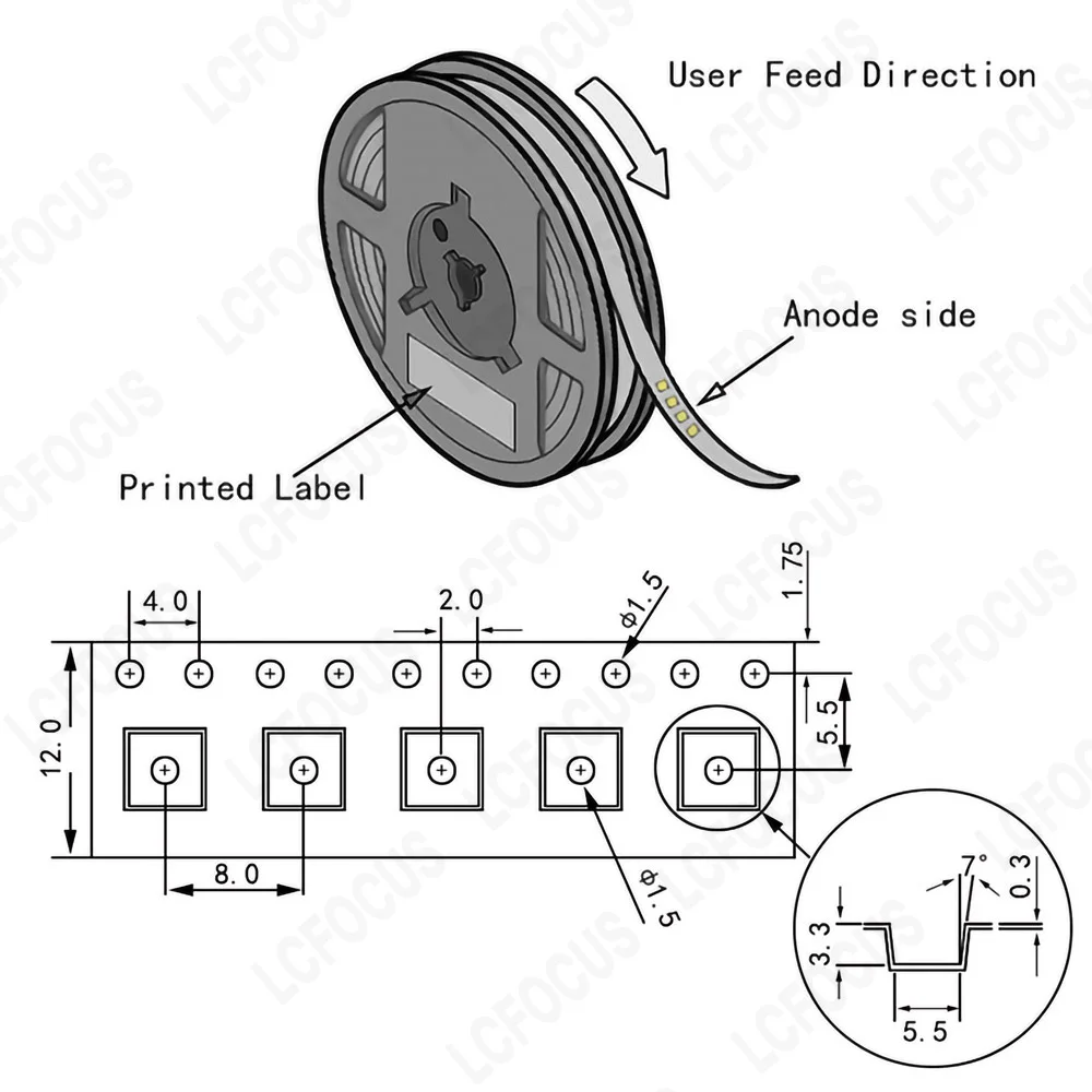 Alto brillo 1W 3W 5W 10W Chip LED amarillo dorado blanco cálido blanco frío 1700K 3000K 6000K COB SMD 45mil 55mil 78mil para cuentas de lámpara 3535 CREE XPE