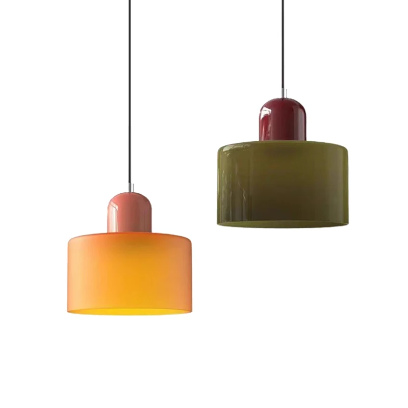 Candelabro de cristal nórdico moderno para dormitorio, lámpara pequeña de línea larga para restaurante, Bar, iluminación Simple, lámpara de ambiente E27